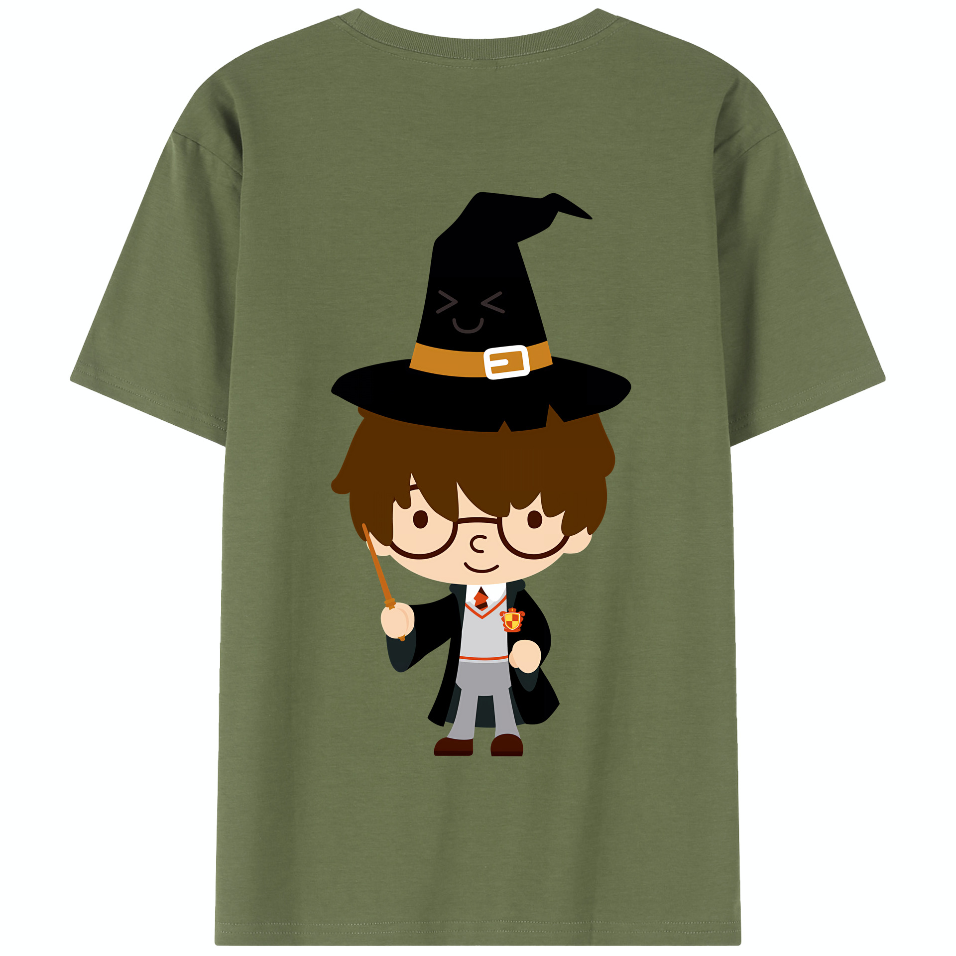 （画像用） Harry Potter ハリー・ポッターシリーズ 綿100％半袖Tシャツ（背面プリント）